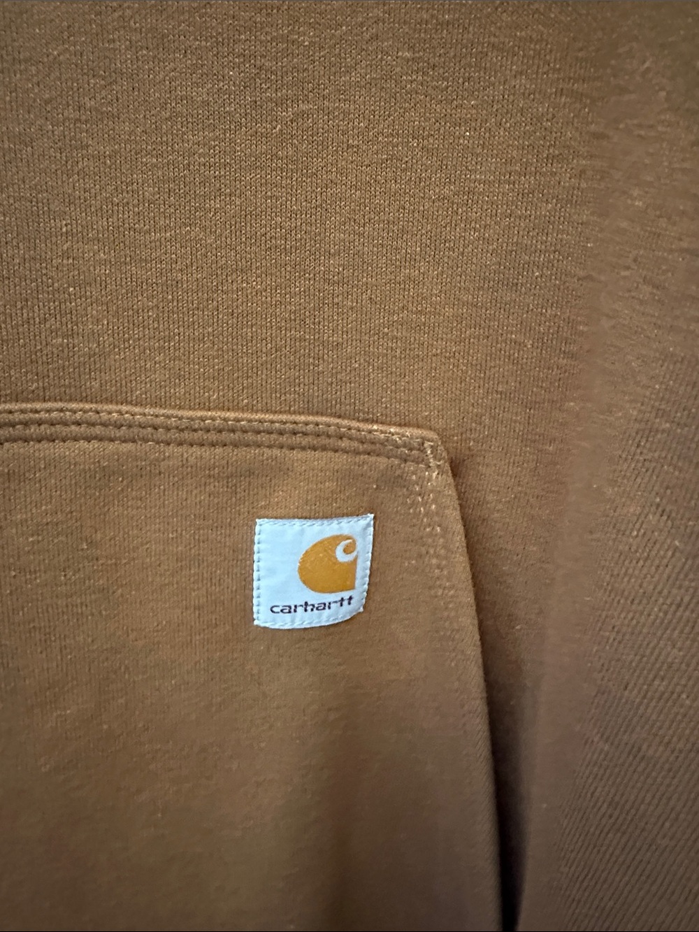 Carhartt Men's Original Fit Brown Hooded Sweatshirt 2XL - Picture 2 of 4